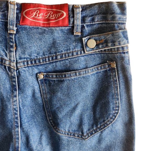 Vtg 80s 90s Be Bop High Rise Button Fly Jeans 100% Cotton USA Made Sz 9 (30×32) - Picture 9 of 15
